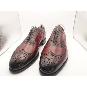 Allen Edmonds McAllister Burgundy Leather Cap Toe Oxford Dress Shoes Size 9.5 E